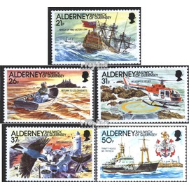 united kingdom - Alderney 49-53 (complete.issue.) unmounted mint/never hinged ** MNH 1991 Beacon (Stamps for collectors) Lighthouses
