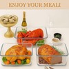 Komphy Large Glass Food Storage Containers with Lids, 200 Oz/26