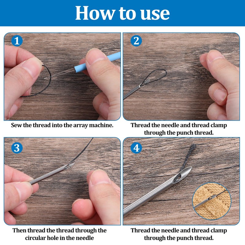AOZUO 13 Piece Punch Needle Set, 10 Sizes Punch Needle