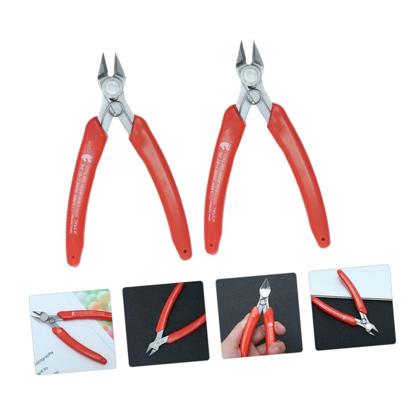 OSALADI 2pcs Stainless Steel Multi-purpose Sharp-nose Pliers Tool for Wire