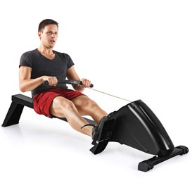 SPORFIT Folding Rowing Machines for Home Use, Magnetic Rower, Rowing Machines for Home Use 10 Level Adjustable Magnetic Resistance with LCD Monitor,330lbs MAX