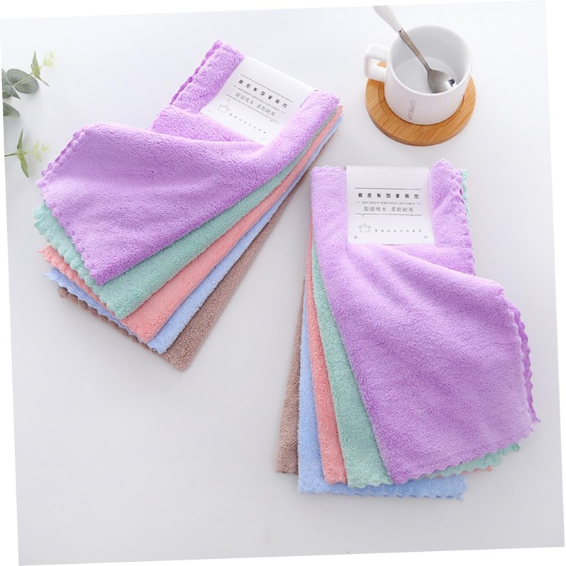 Baluue 10 Pack Absorbent Coral Makeup Remover Cloths Soft Microfiber