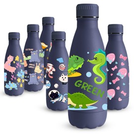 Vikaster MilkyBottle Thermos Flask, 350 ml Baby Thermos Flask, BPA-Free Drinking Bottle, Stainless Steel Drinking Bottle, Perfect for Children, Leak-Proof, Suitable for School, Camping, Outdoor