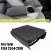 GXARTS Leather Center Console Armrest Cover Cushion Pad Black Compatible