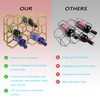 AT-VALY Countertop Wine Rack,Durable and Sturdy Freestanding 14 Bottle Wine