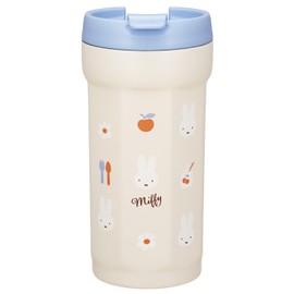 Skater SMVO4-A Octagonal Stainless Steel Tumbler with Lid, 11.8 fl oz (350 ml), Insulated, Vacuum Insulated, Flap Lock, Miffy