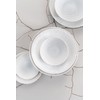 KULINA Tapas Teller ICE WHITE, 16,5 cm, Weiß, minimalistischer Stil,