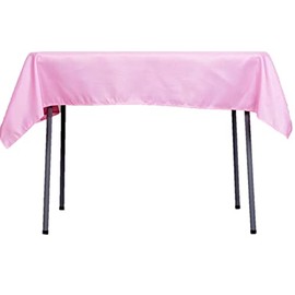 Mosley Mantel Varios Colores para Mesa de Banquetes, Eventos y hogar Rectangular, Cuadrados o Redondos (Rosa Pastel, Cuadrado 148x148 cm)