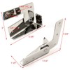 Boat Folding Seat Hinge 207205 | Stainless Steel (Set of