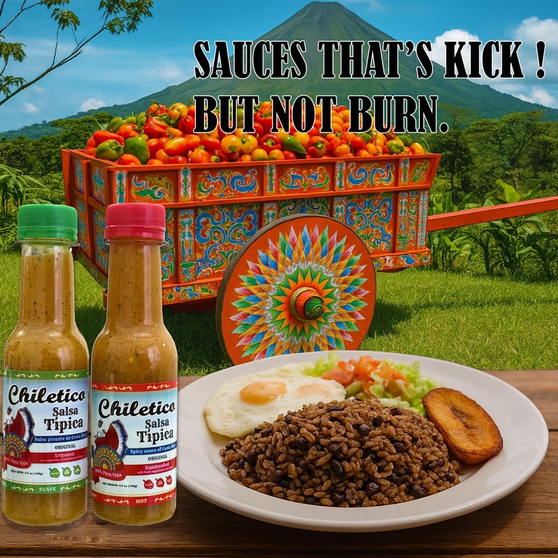 Chiletico Típica Sauce – 2 Mild + 2 Hot –