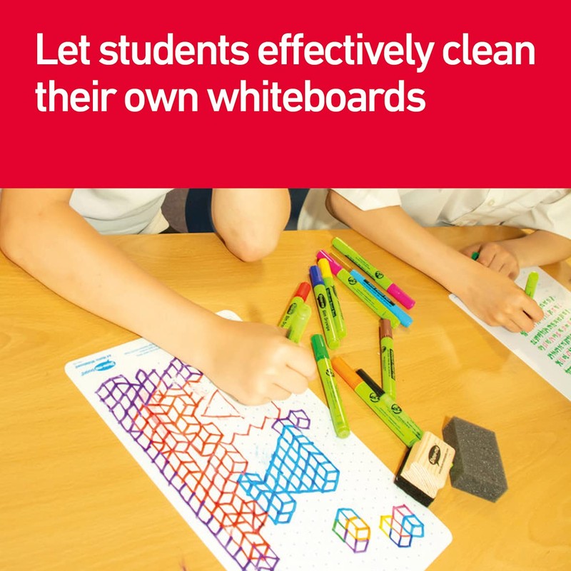 Show-Me Whiteboard Eraser Pack, Mini Erasers For Drywipe Boards &