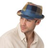 LIERYS Payato Checks Trilby Linen Hat Women / Men -