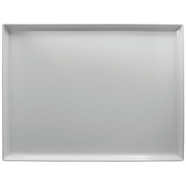 White Plastic Display Merchandising Tray Melamine Rectangular - 26"L x 20"W x 1 1/2"H