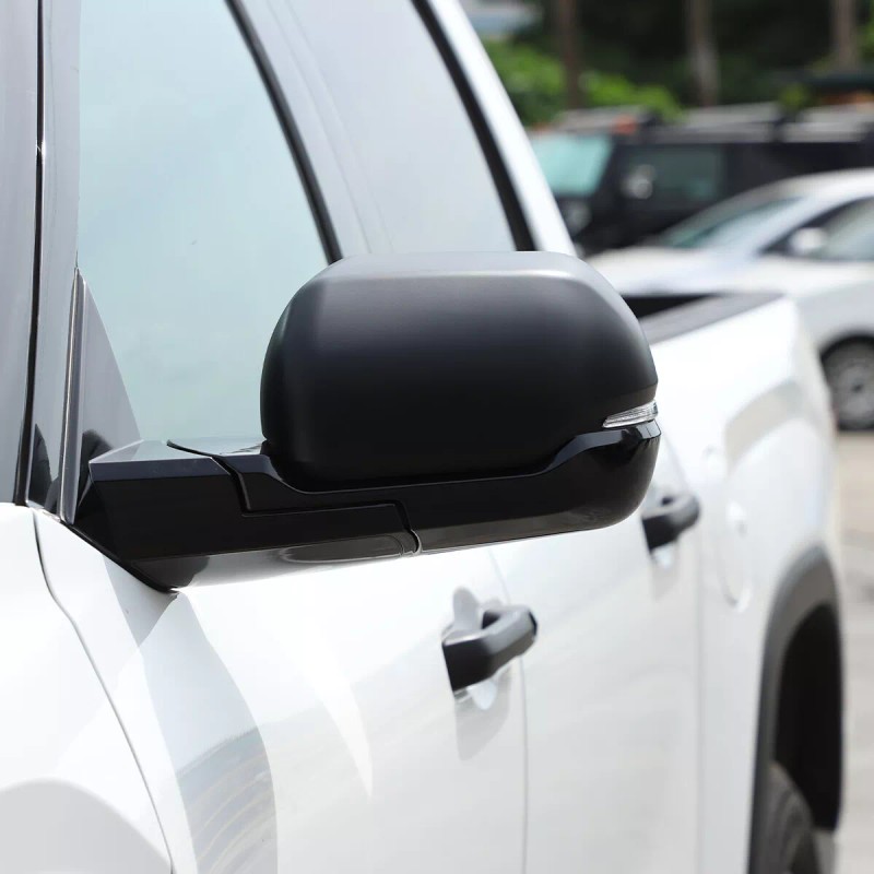 autotrim000 Matte Black Side Rearview Mirror Guard Cover Trim Set