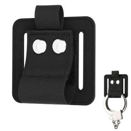 Easecos Handcuff Holster Handcuff Holder Belt Carrier for Chain/Hinged/Folding Handcuffs Fits 1.5" to 2” Wide Waist Belt Duty Strap Tactical Vest for Police Law, Enforcement & Security Guard