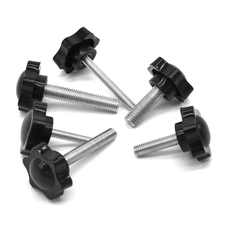 JJWNMLL 6 pieces M10 x 20 mm hexagonal plastic head