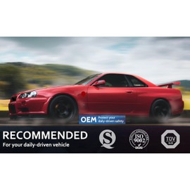 EXPPOWER Front Brake Kit - 12.56" Front Disc Rotors Ceramic Brake Pads Replacement for 6-Lug Toyota 4Runner Tacoma FJ Cruiser