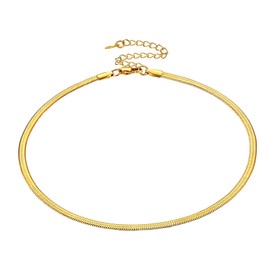 Bestyle Women's Snake Chain Necklace Stainless Steel Width 2 mm / 5 mm Silver / Gold / Rose Gold, Stainless Steel, No Gemstone