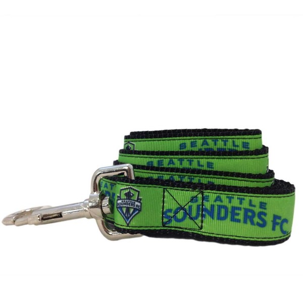 MLS Seattle Sounders FC Dog Leash, Small, Lime Green