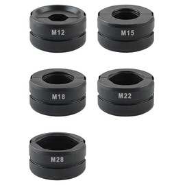 AMZCNC Press Jaw M12 ~ M28, M-Contour for 12 mm, 15 mm, 18 mm, 22 mm, 28 mm, Press Jaw Insert suitable for Hand Press Pliers + Interchangeable Jaw, for Copper Pipes, Stainless Steel Pipes, C-Steel Pipes (Press Jaw M12 ~ M28)
