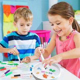 ZMMCHCG Kiddies Create Magical Water Floating Drawings Bundle, 12 Colors Magical Water Painting Pens for Kids, Magic Drawing Water Art Markers Set with 2 Spoons for DIY Tattoo, Gifts for Boys Girls