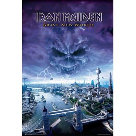 Iron Maiden - Music Poster (Album Cover: Brave New World) (Size: 24" x 36")