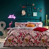 furn. Inked Single Duvet Cover Set, Cotton, Polyester, Blush