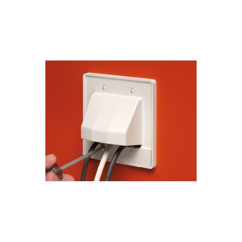 Arlington Industries CER2 2-Gang Reversible 2-Piece Low Voltage Cable Entrance