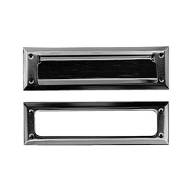Solid Steel Satin Black Color | Mail Slot Fits to Most Doors | Outer Size 10 Inches by 3 inches | Set with Front and Rear Piece and Screws | Easy Installation and Long Lasting…