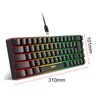 Wired K68 RGB Streamer Mini Gaming Keyboard Membrane Keyboard But