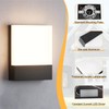 Aoceley Modern Outdoor LED Wall Light,24W 3000K Wall Porch&Patio Light,IP65