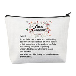 BNQL Chaos Coordinator Gifts Makeup Cosmetic Bag for Women Chaos Coordinator Definition Thank You Appreciation Gifts (Chaos Coordinator Makeup Bag)
