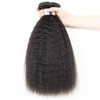 100% Cabello Humano Rizado Recto Paquetes Tejer Yaki Recto 3