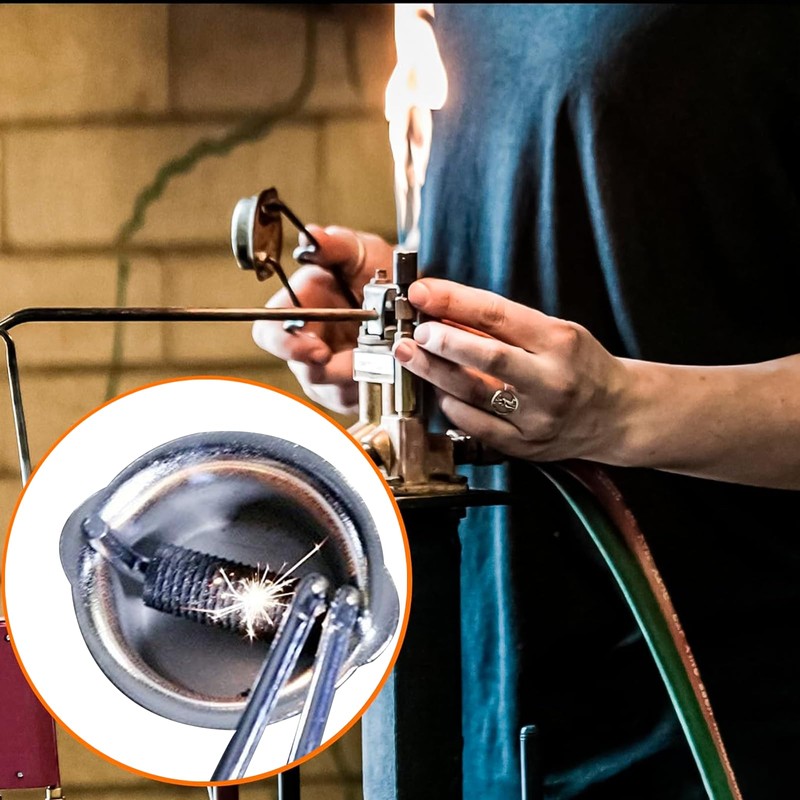 Flint Spark Lighter with Steel Fire Starter & Extra Flints