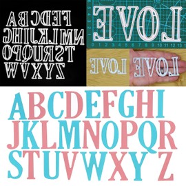 Large 5 cm Alphabet Metal Cutting Dies, All 26 Letters Set, Letter, Card Making, Stencils, Scrapbooking, Paper Crafts, I6