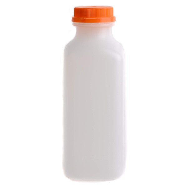[100 PACK] Empty Plastic Juice Bottles with Tamper Evident Caps