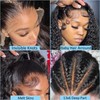 UWLK 24 Inch 13x6 Deep Wave Lace Front Wigs Human