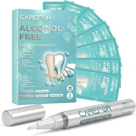 CAREFOR- Fórmula avanzada de blanqueamiento para dientes sensibles: nuestras tiras blanqueadoras de dientes están elaboradas con una fórmula aprobada por dentistas que es suave con el esmalte dental