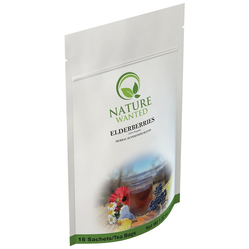 Elderberry Herbal Superfood Blend Tea - Made in USA