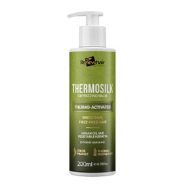 Renew hair Professional Thermosilk Keratin Straightening Conditioner for All Hair Types – 200ml thermo activated Argan Thermolis