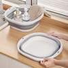ZKGYUS Foldable Sink, Portable Dish Tray, Multi-Purpose Portable Washing Bowl,