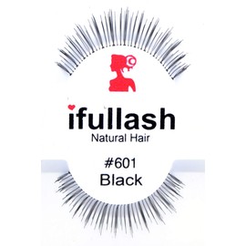#601, 12 Pairs ifullash 100% Human Hair Eyelashes