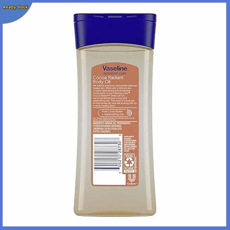 200ml Vaseline Intensive Care Cocoa Radiant Body Oil Moisturiser Body