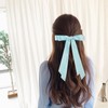Totelux Bow Hair Clips Silky Satin Hair Ribbon Ponytail Holder