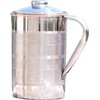 Stainless Steel and Copper Pitcher with Lid | Heavy Duty