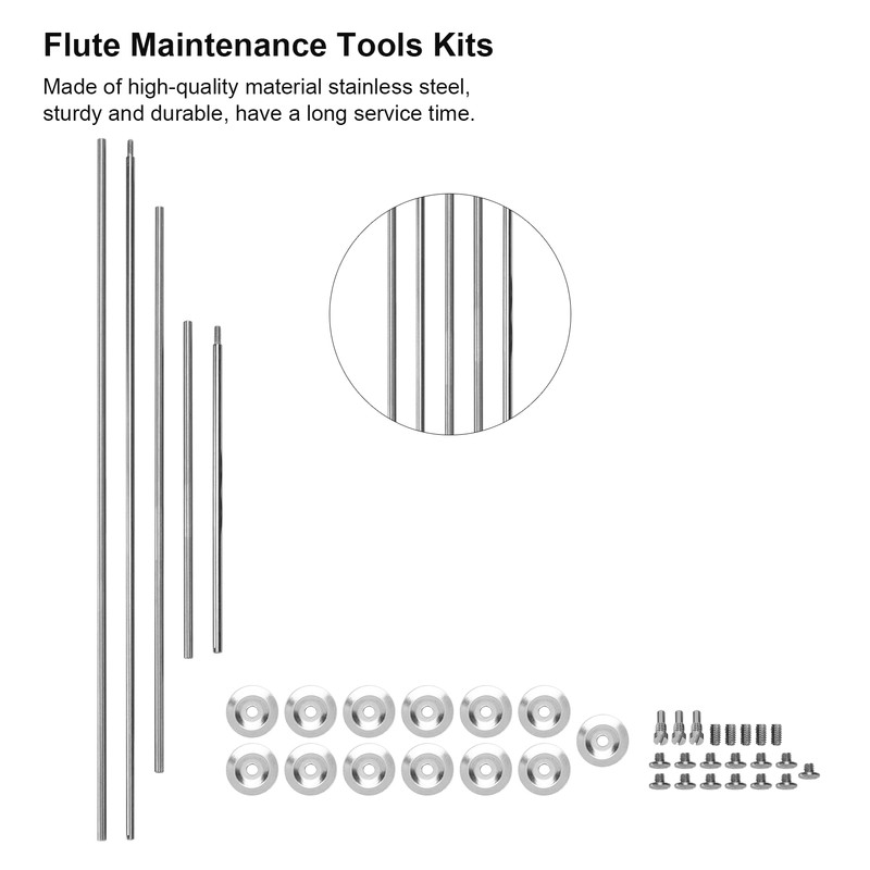 Flute Repair Kit DIY Maintenance Care Tools Screws Gasket Instrument