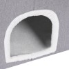 Foldable Cute Modern Cat Condo Cat House Gray Indoor Cats