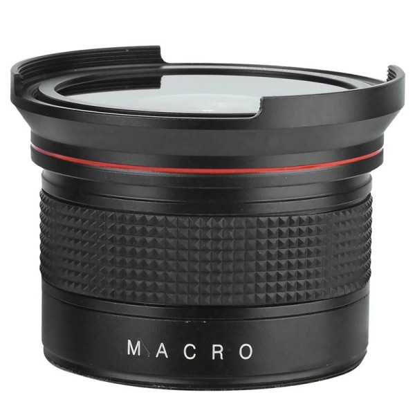 For Canon 58MM 0.35X Detachable Macro Fisheye Lens Wide Angle