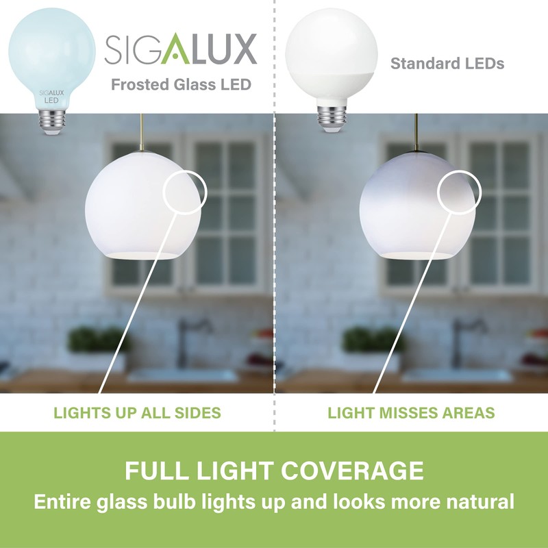 Sigalux A19 LED Light Bulb Energy Star Certified, 60 Watt