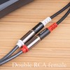 HUALEU 1FT XLR to 2 RCA Y Splitter Patch Cable,